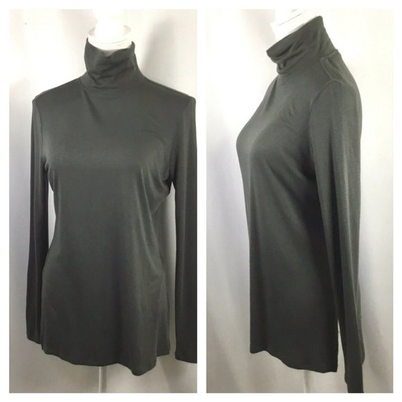 Athleta Threadlight Turtleneck Tunic Women's Size XS Lightweight Knit Olive - Picture 2 of 9